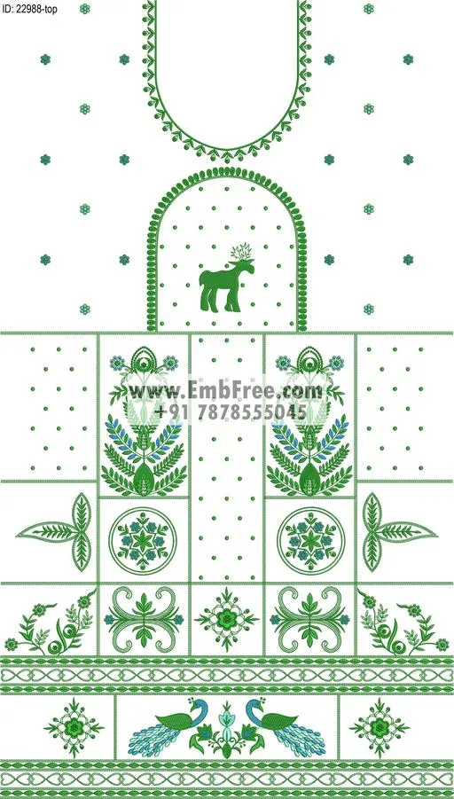 Embroidery Designs for dress id:22988