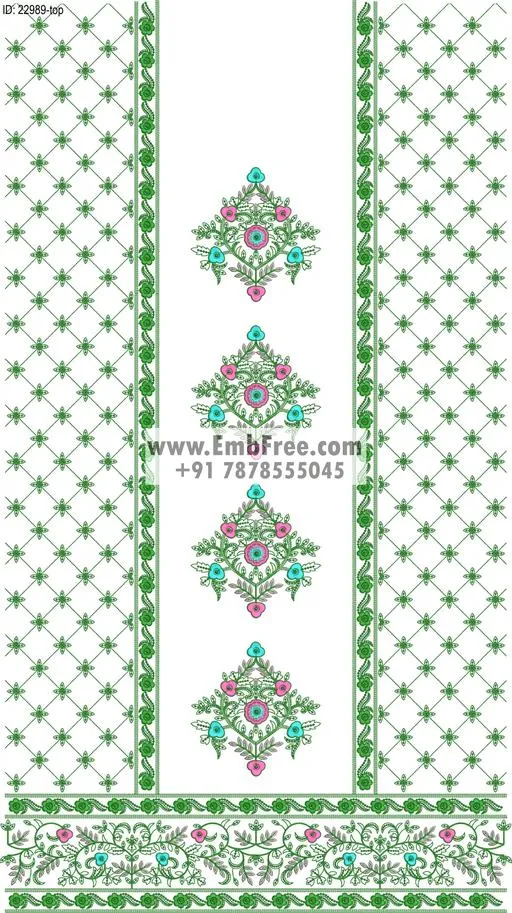 Embroidery Designs for dress id:22989