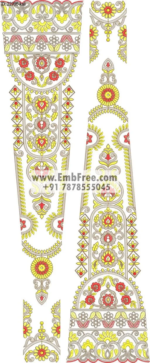 Embroidery Designs for dress id:22996