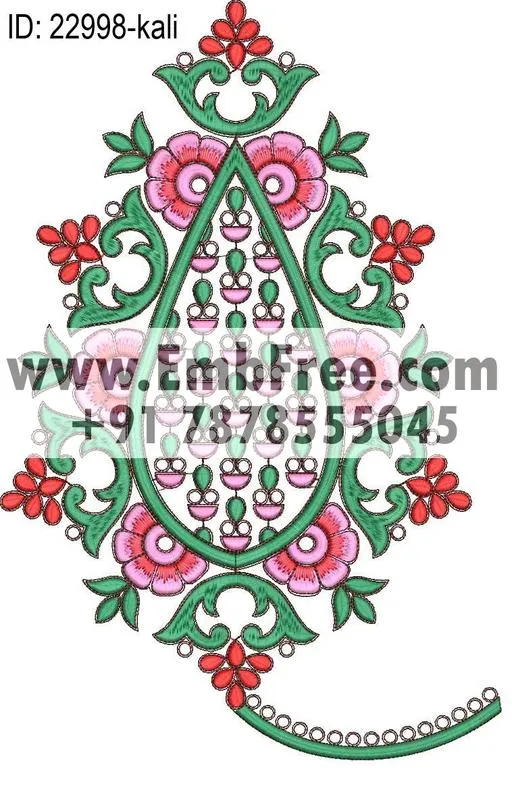 Embroidery Designs for dress id:22998
