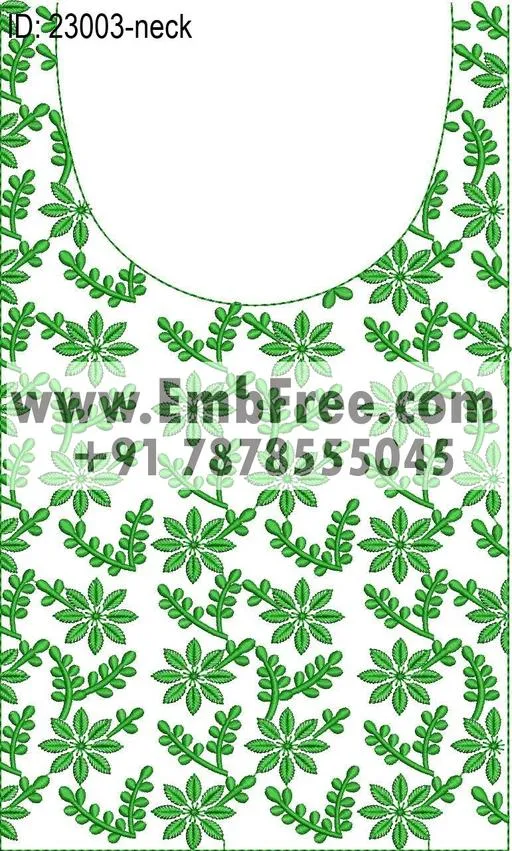 neck embroidery design