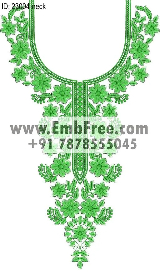 neck embroidery design-ID:23004