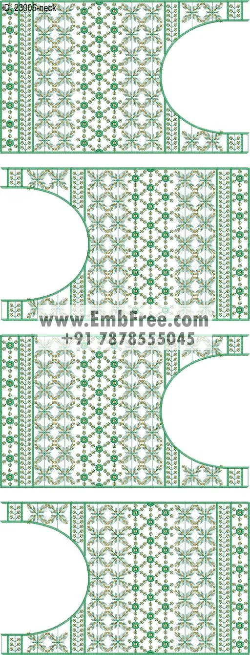 neck embroidery design-ID:23005