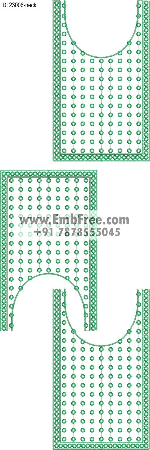 neck embroidery design