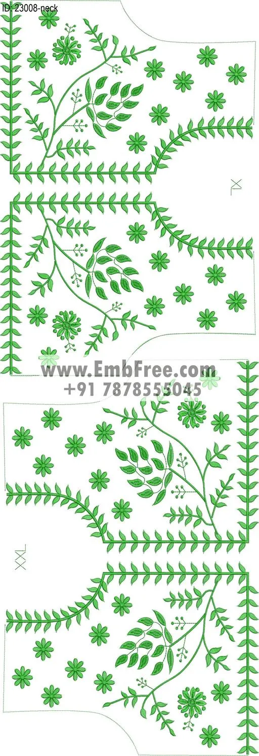 Embroidery Designs for dress id:23008