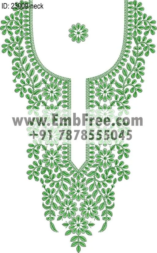 Embroidery Designs for dress id:23009
