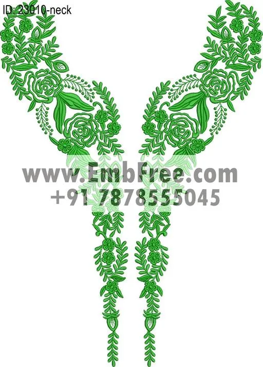 Embroidery Designs for dress id:23010