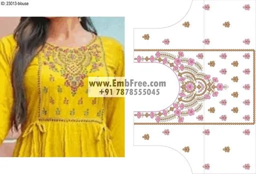 blouse embroidery design
