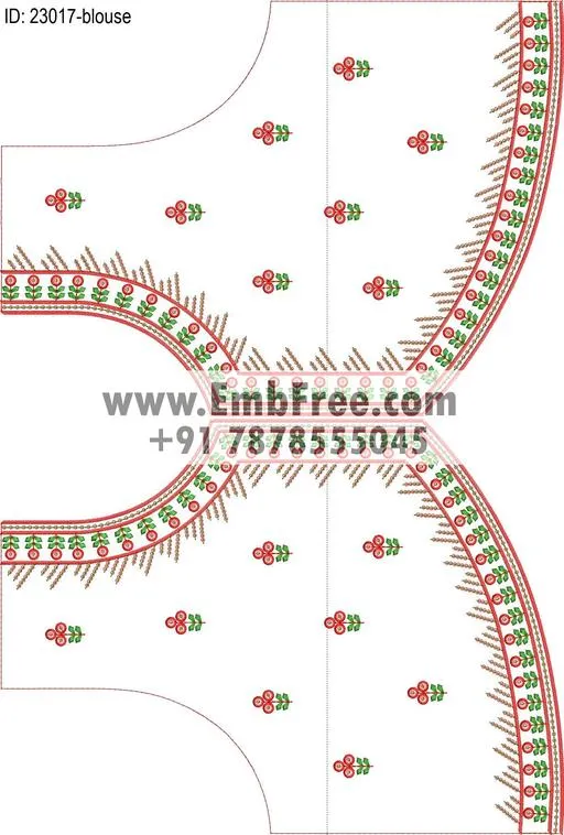 blouse embroidery design
