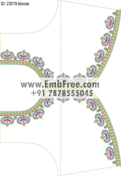 blouse embroidery design