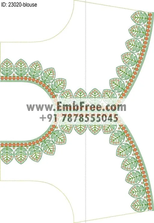 blouse embroidery design-ID:23020