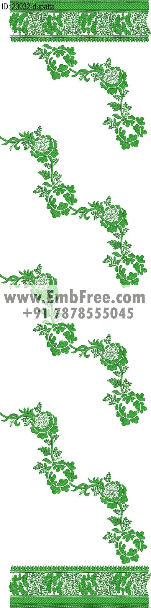 dupatta embroidery design