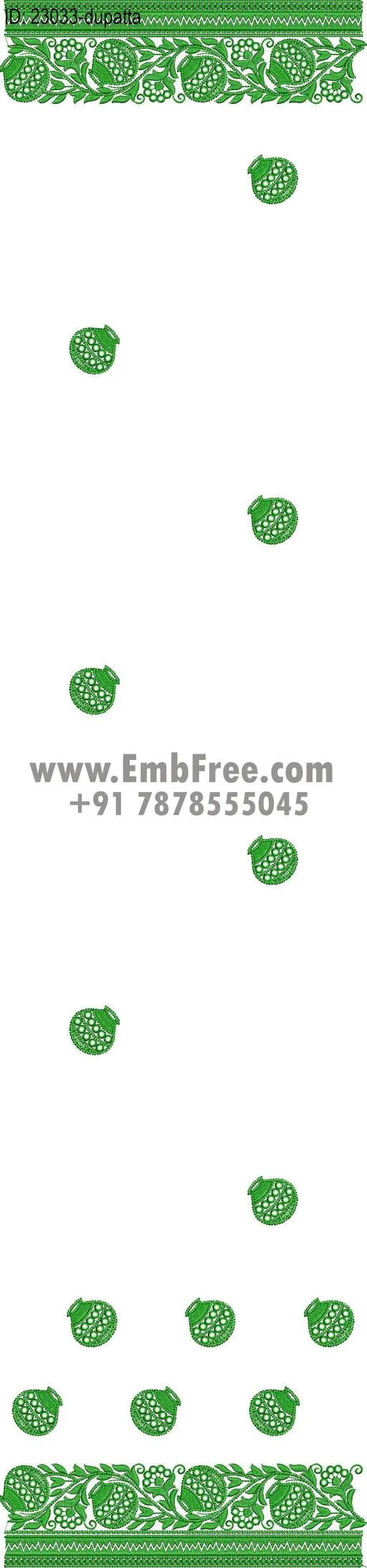 dupatta embroidery design
