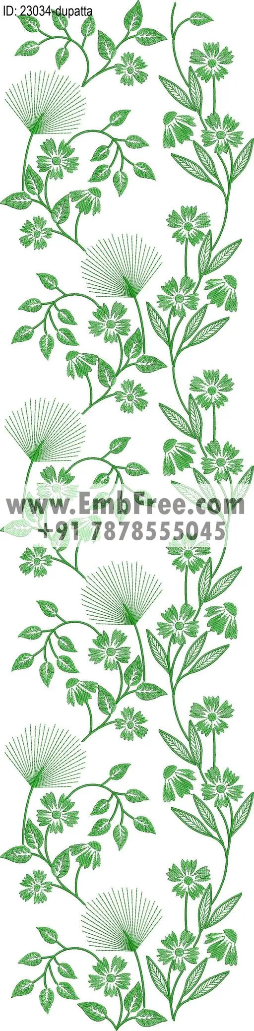 dupatta embroidery design