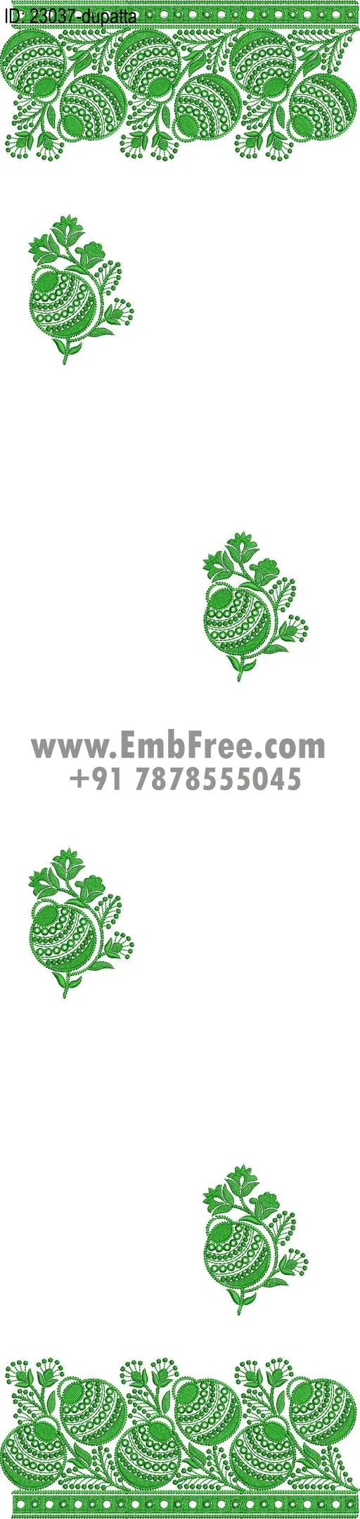 dupatta embroidery design