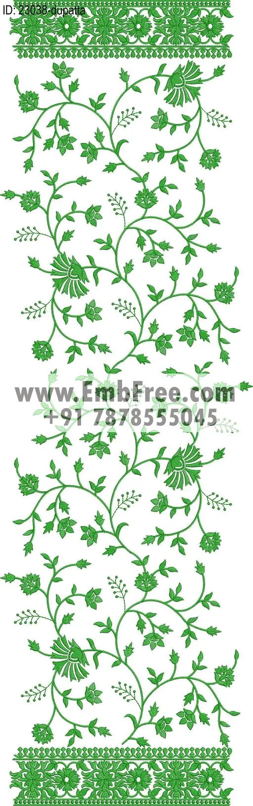 dupatta embroidery design
