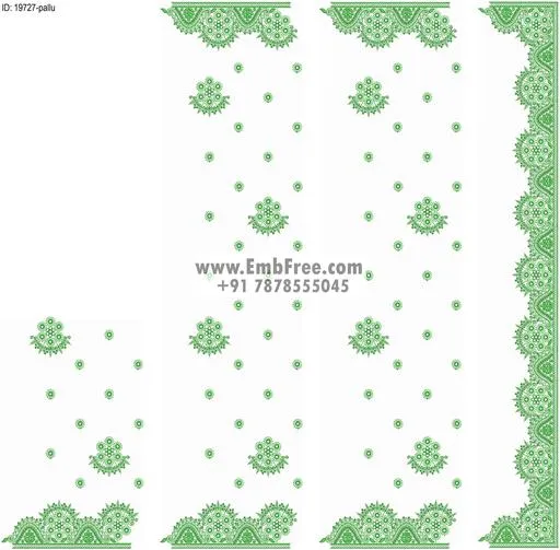 Embroidery designs for saree id:19727
