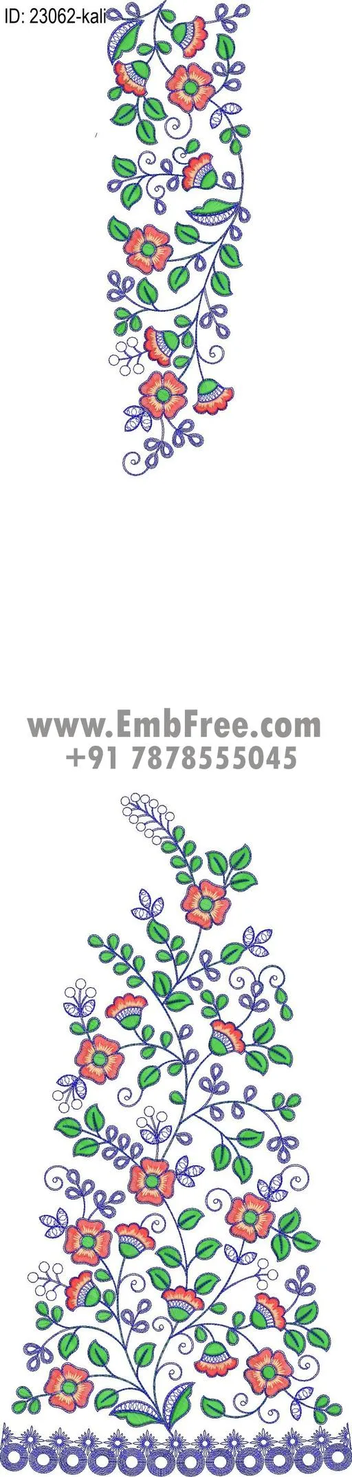 lahenga embroidery design-ID:23062