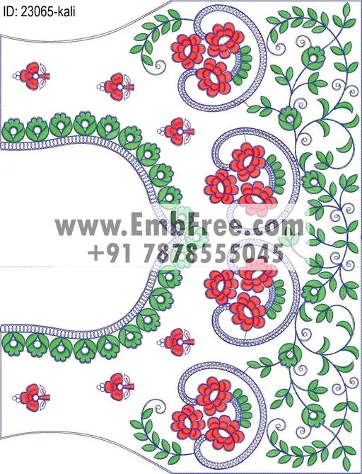 lahenga embroidery design