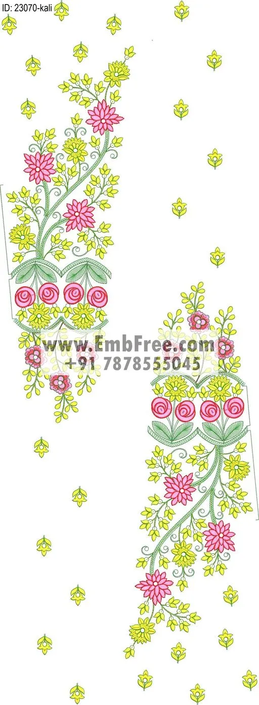 lahenga embroidery design