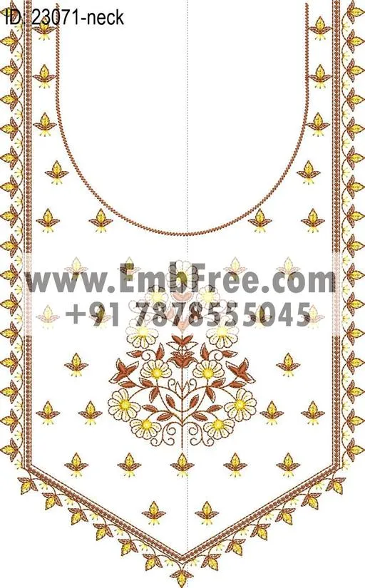 Embroidery Designs for dress id:23071