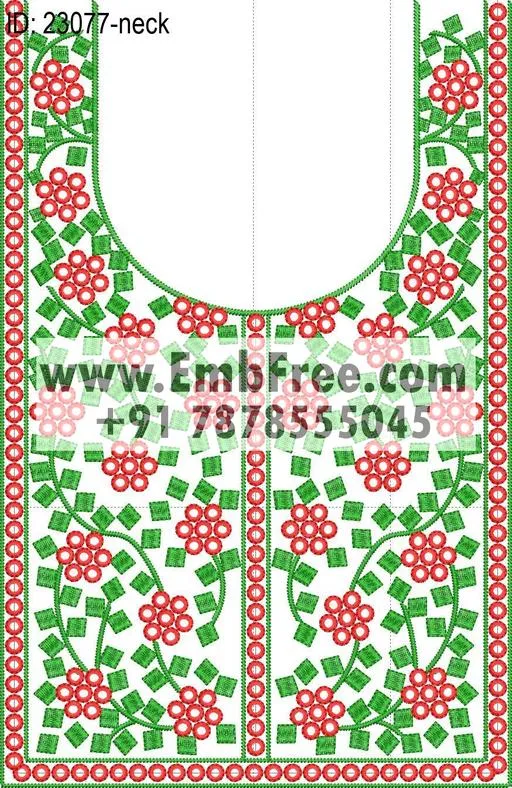 Embroidery Designs for dress id:23077