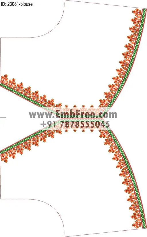 blouse embroidery design-ID:23081