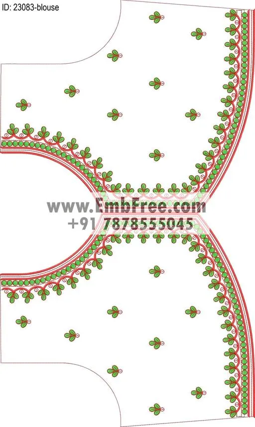 blouse embroidery design-ID:23083