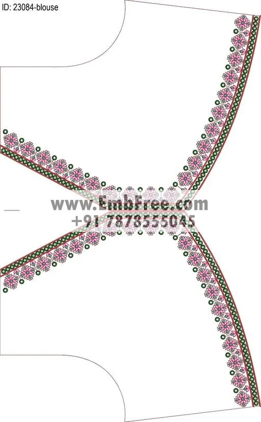 blouse embroidery design-ID:23084