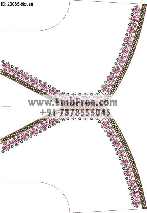 blouse embroidery design-ID:23085