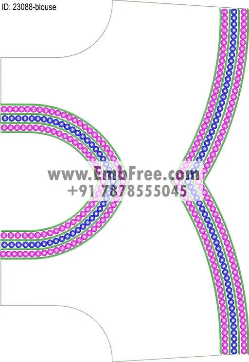 blouse embroidery design-ID:23088