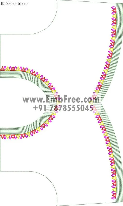 blouse embroidery design-ID:23089