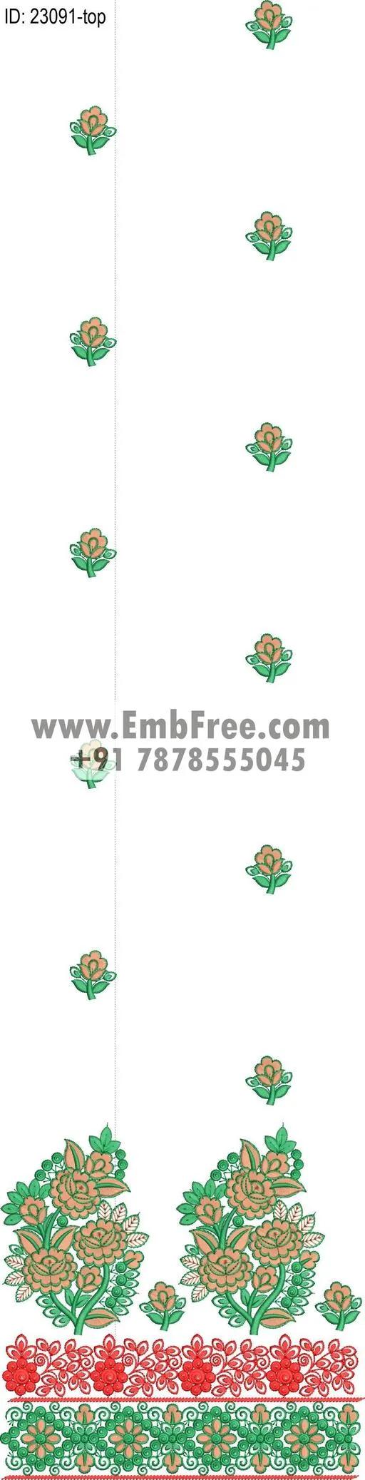 dress single head embroidery design-ID:23091