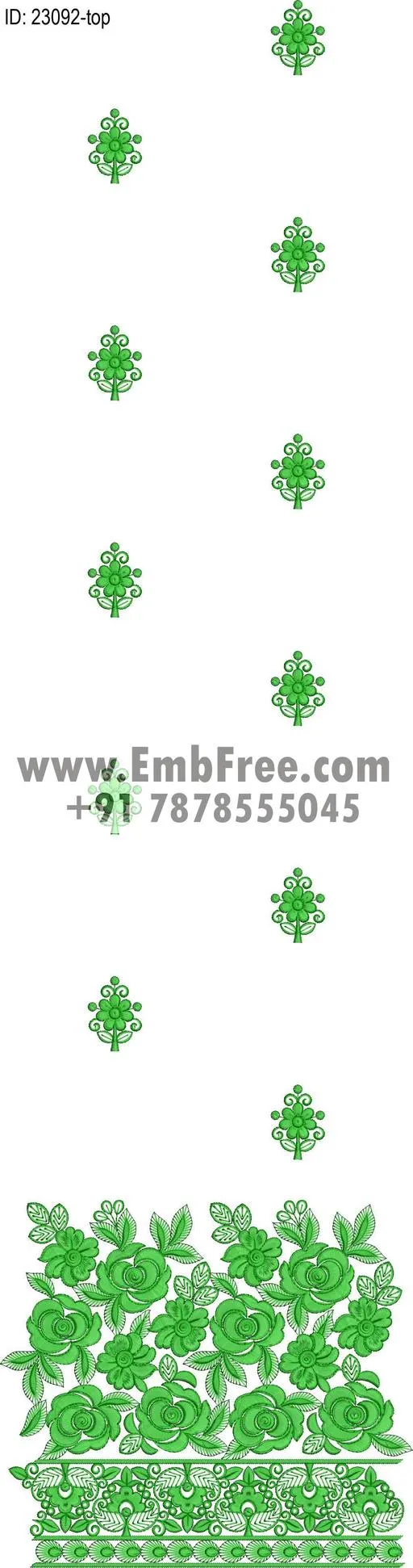 dress single head embroidery design-ID:23092