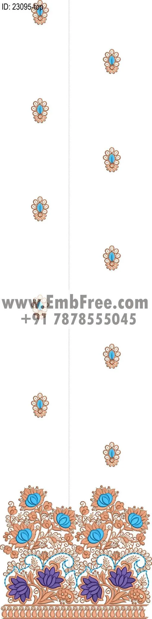 dress single head embroidery design-ID:23095