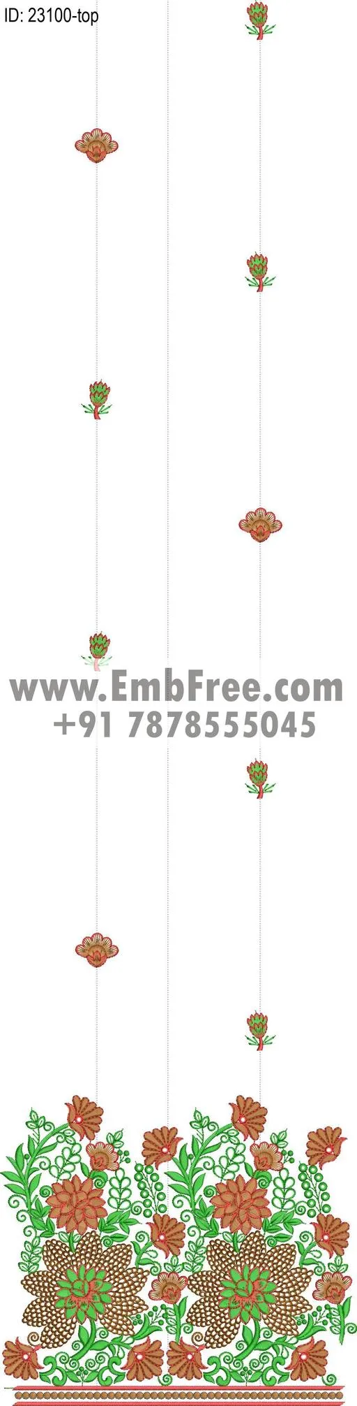 dress single head embroidery design-ID:23100