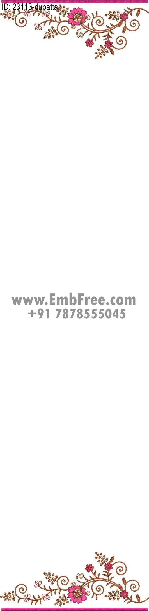 dress single head embroidery design