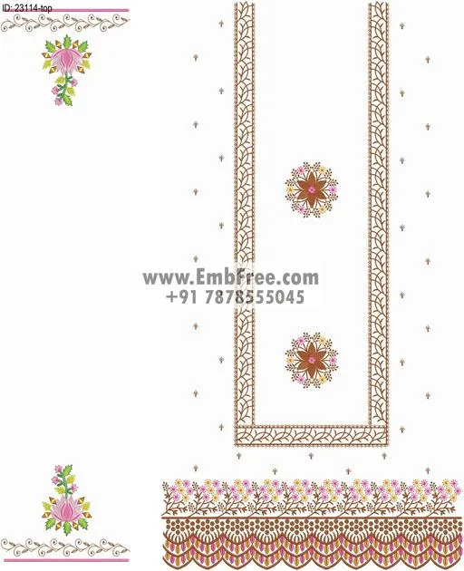 dress single head embroidery design thumbnail 3