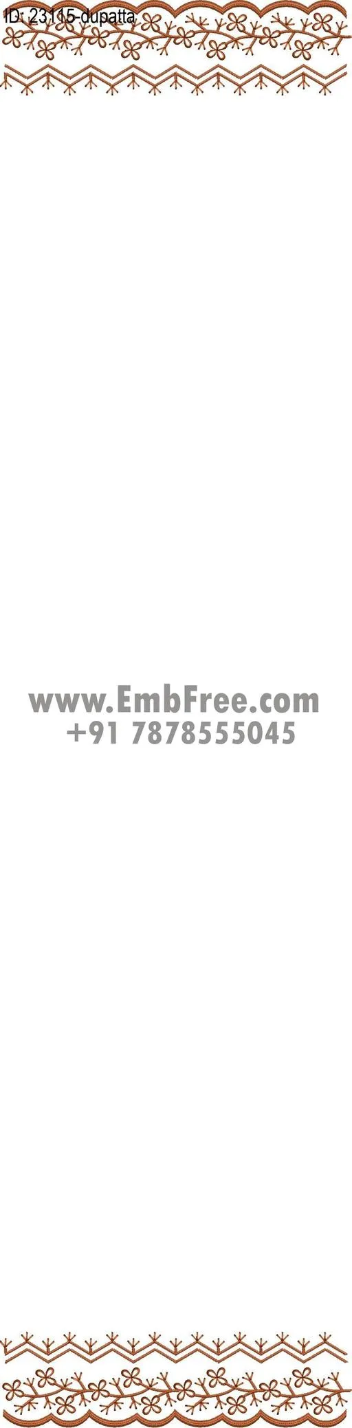 dress single head embroidery design