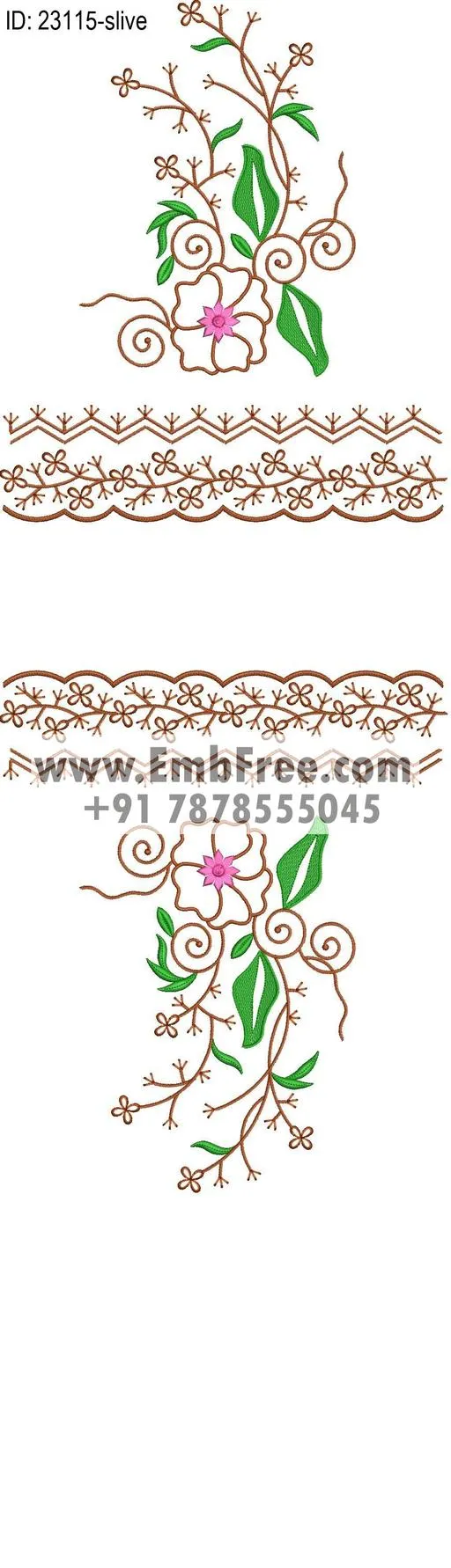dress single head embroidery design thumbnail 2