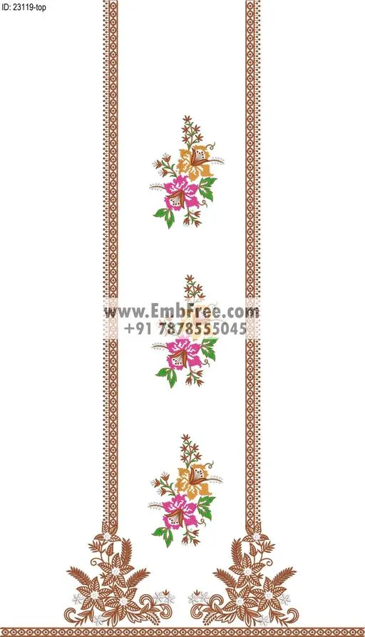 dress single head embroidery design-ID:23119