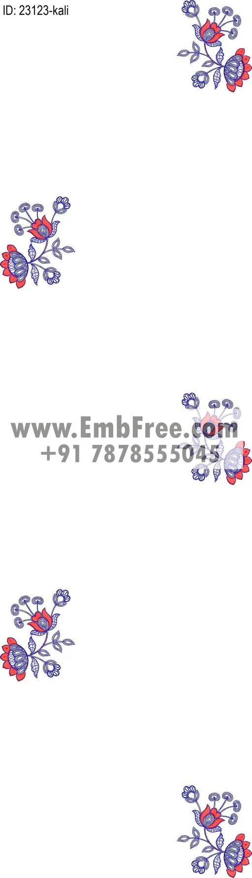 lahenga embroidery design