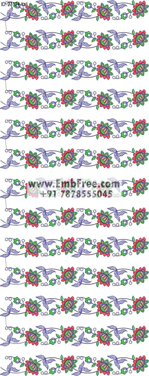 lahenga embroidery design