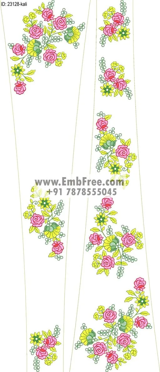 lahenga embroidery design