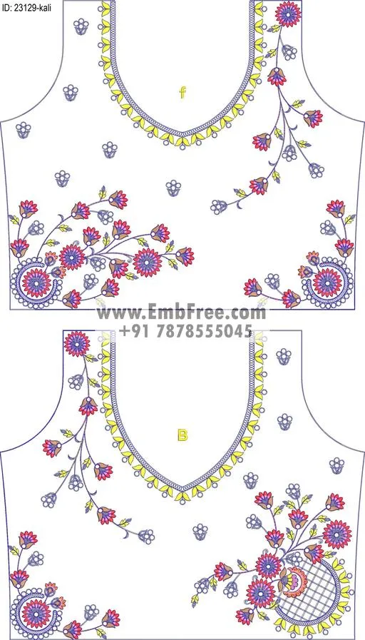 lahenga embroidery design