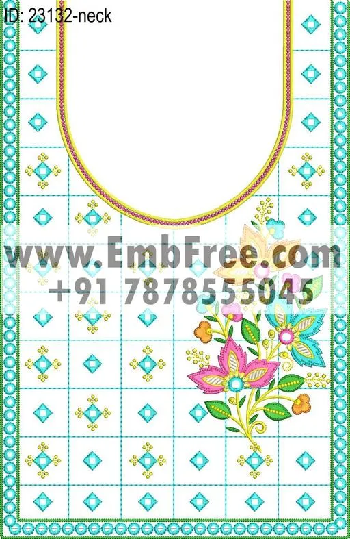 Embroidery Designs for dress id:23132