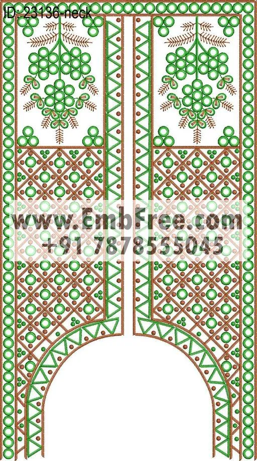 Embroidery Designs for dress id:23136