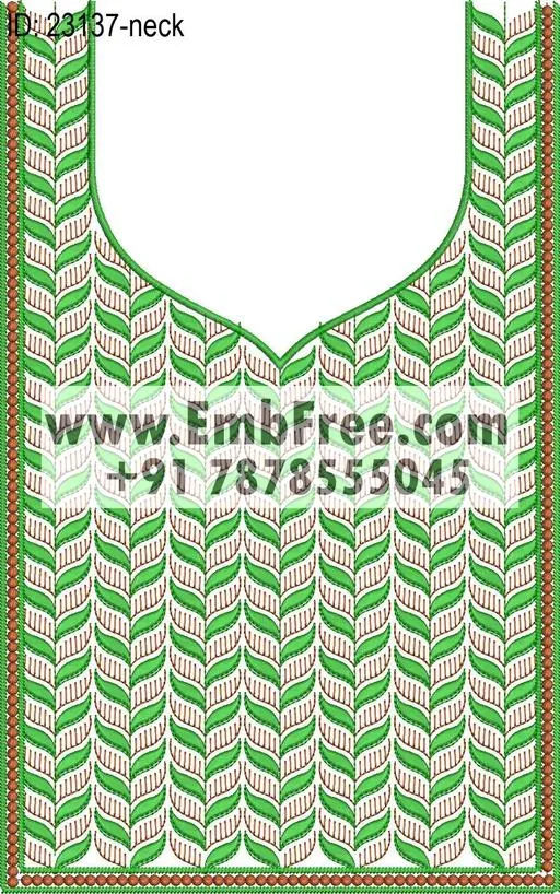 Embroidery Designs for dress id:23137