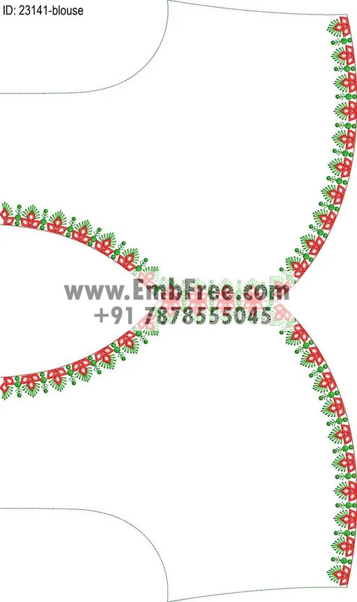 blouse embroidery design-ID:23141