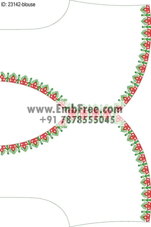 blouse embroidery design